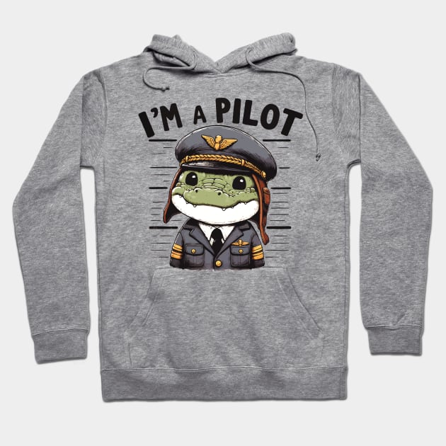 Crocodile Pilot Hoodie by aswIDN